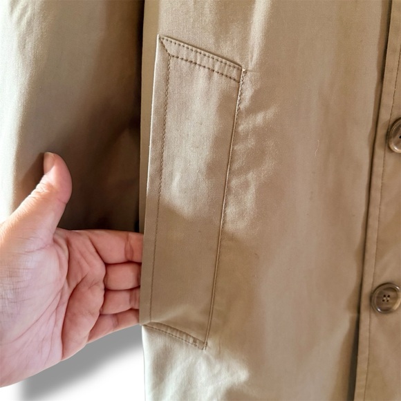 London Fog Maincoats Classic Tan Trench Coat - Picture 8 of 10